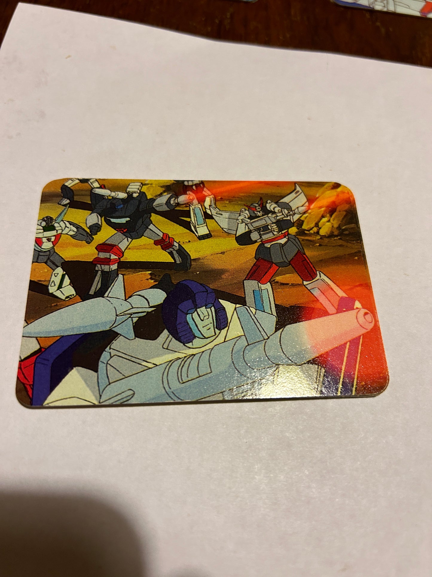 TF G1 Milton Bradley Action Card #143 Autobot Firepower