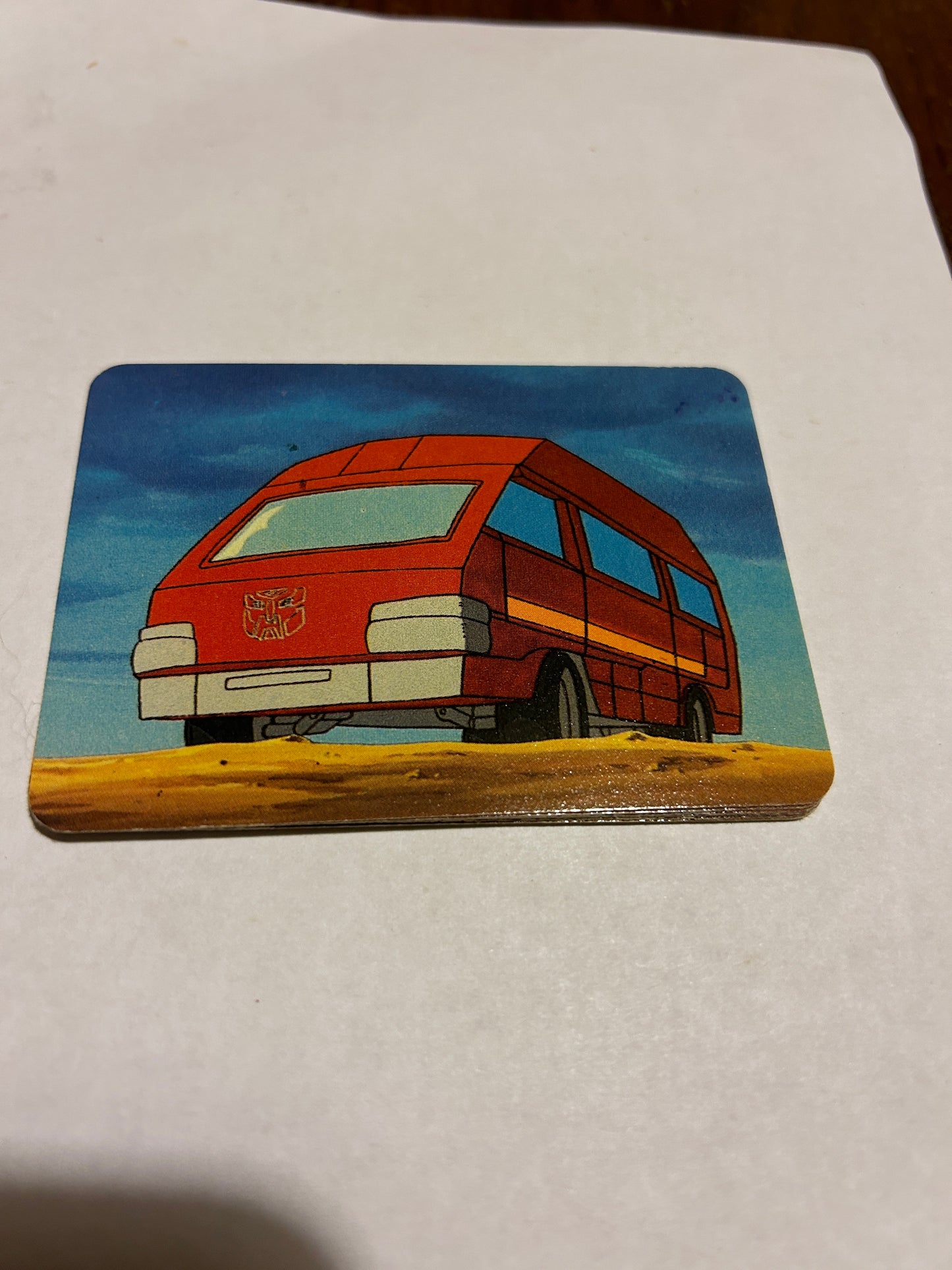 TF G1 Milton Bradley Action Card #148 Ironhide Rolls Into Battle