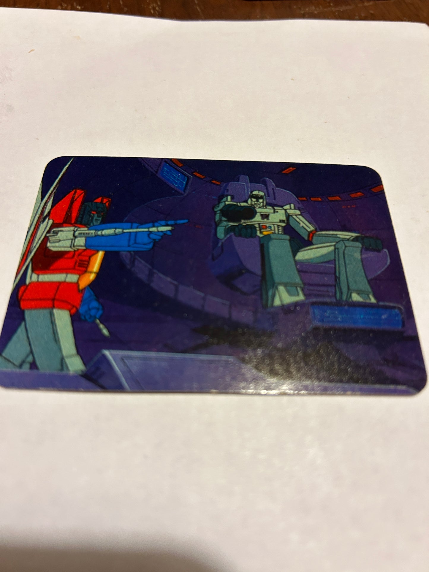 TF G1 Milton Bradley Action Card #57 Starscream Demands Control