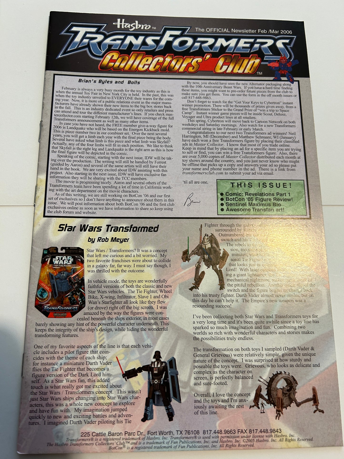 TF Botcon / TFCC membership mailer #07