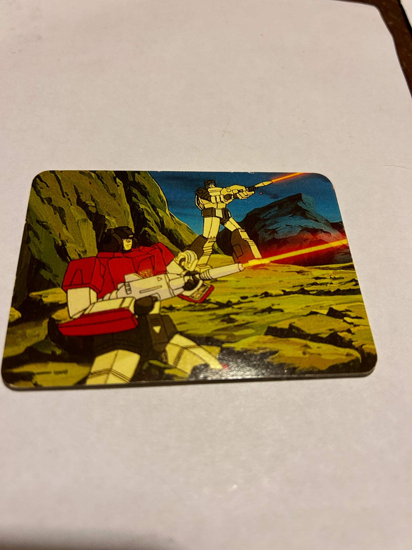 TF G1 Milton Bradley Action Card #94 Sureshots... Hound & Gears