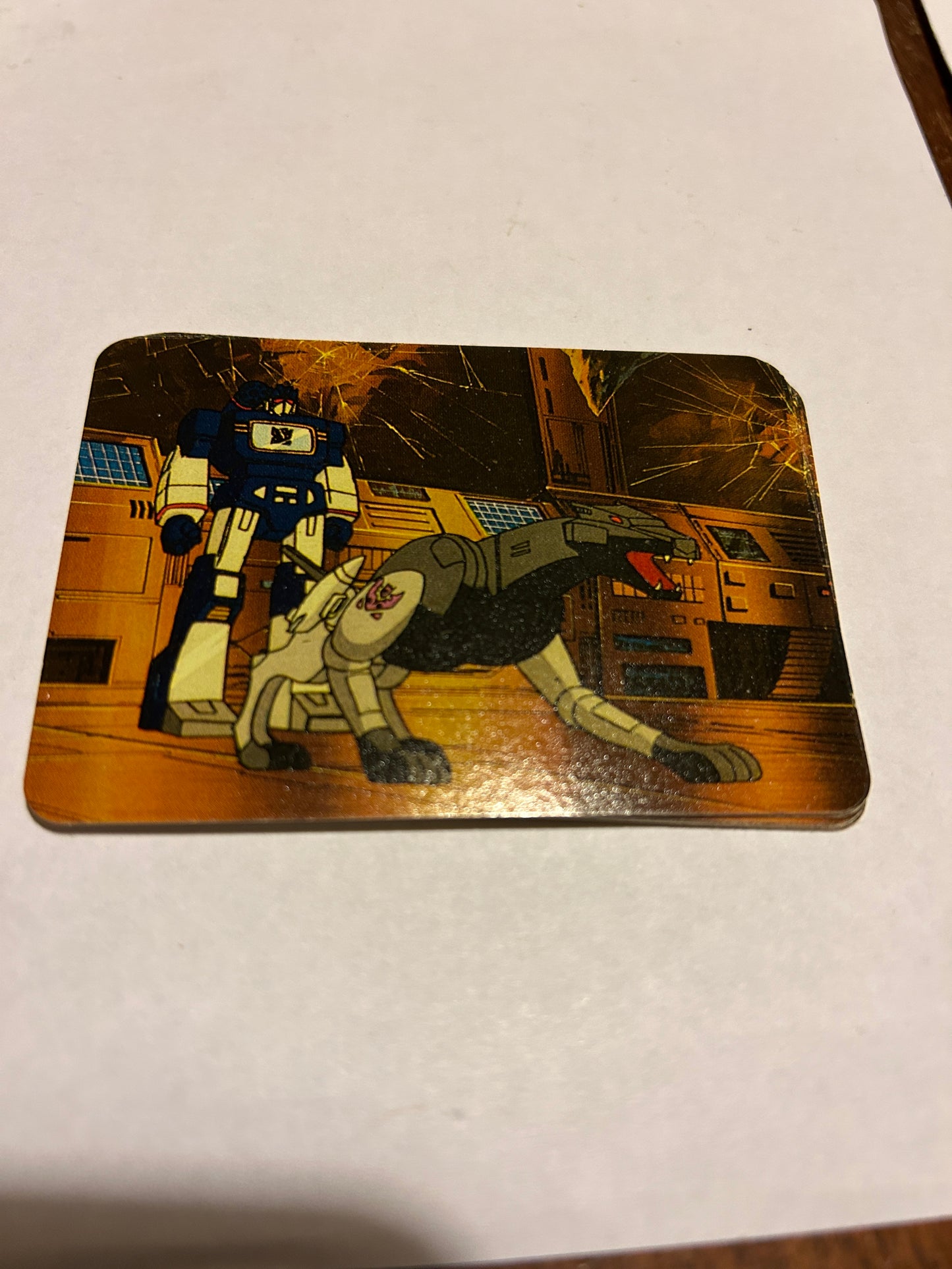 TF G1 Milton Bradley Action Card #95 Poised For Destruction