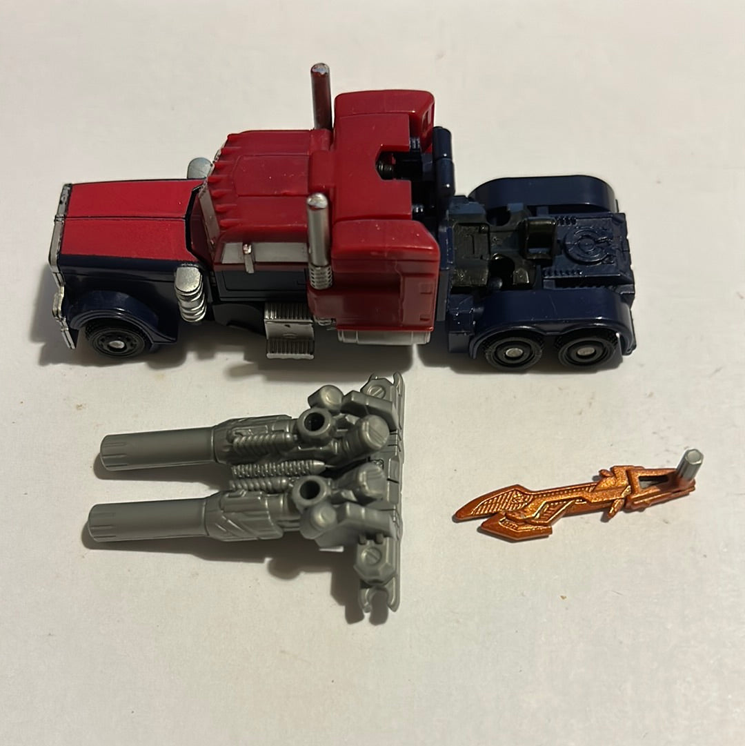 TF DotM Movie 3 Optimus Prime Battle Steel Cyberverse incomplete