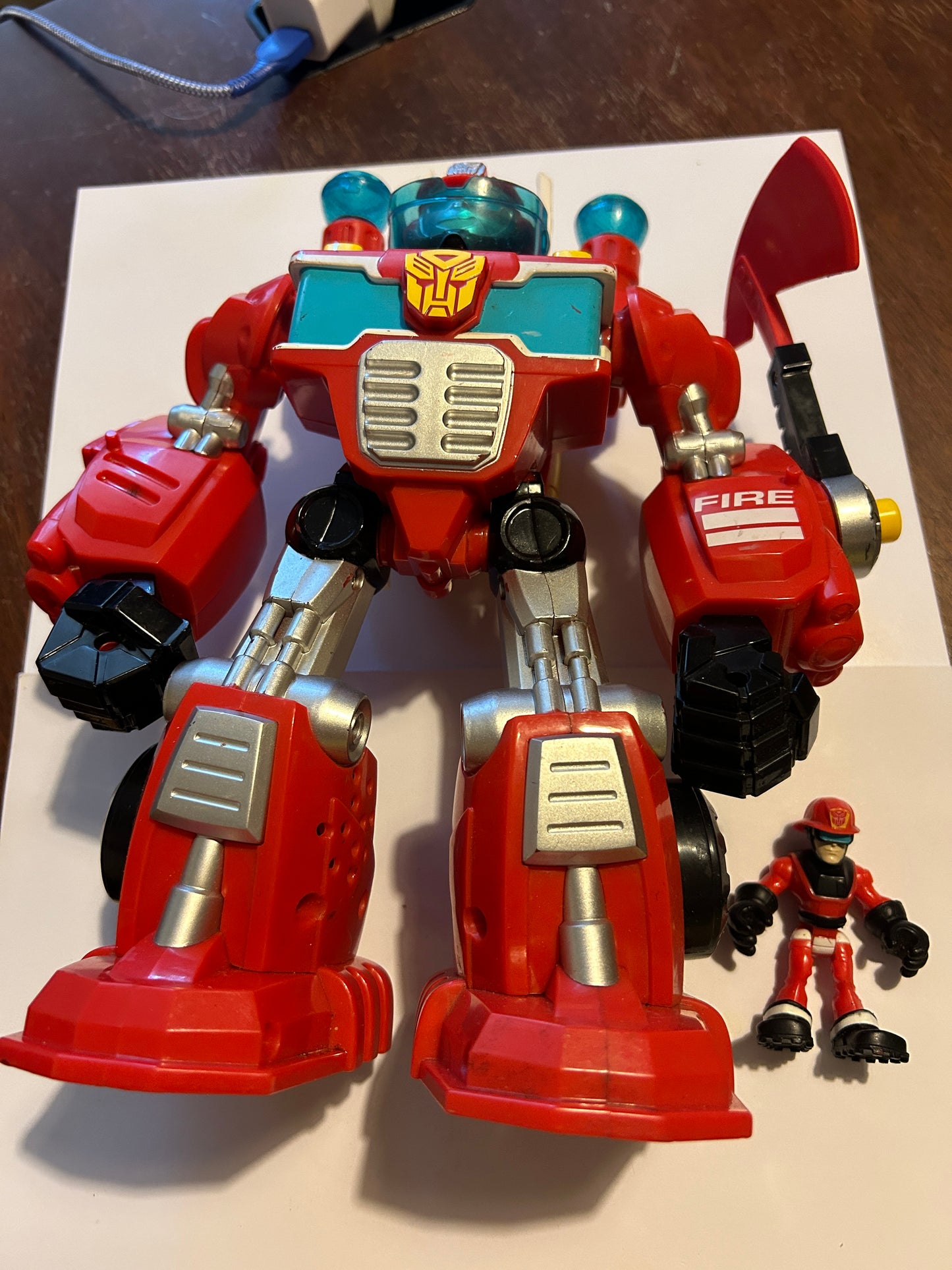 TF Rescue Bots Heatwave Electronic & Cody Burns INCOMPLETE