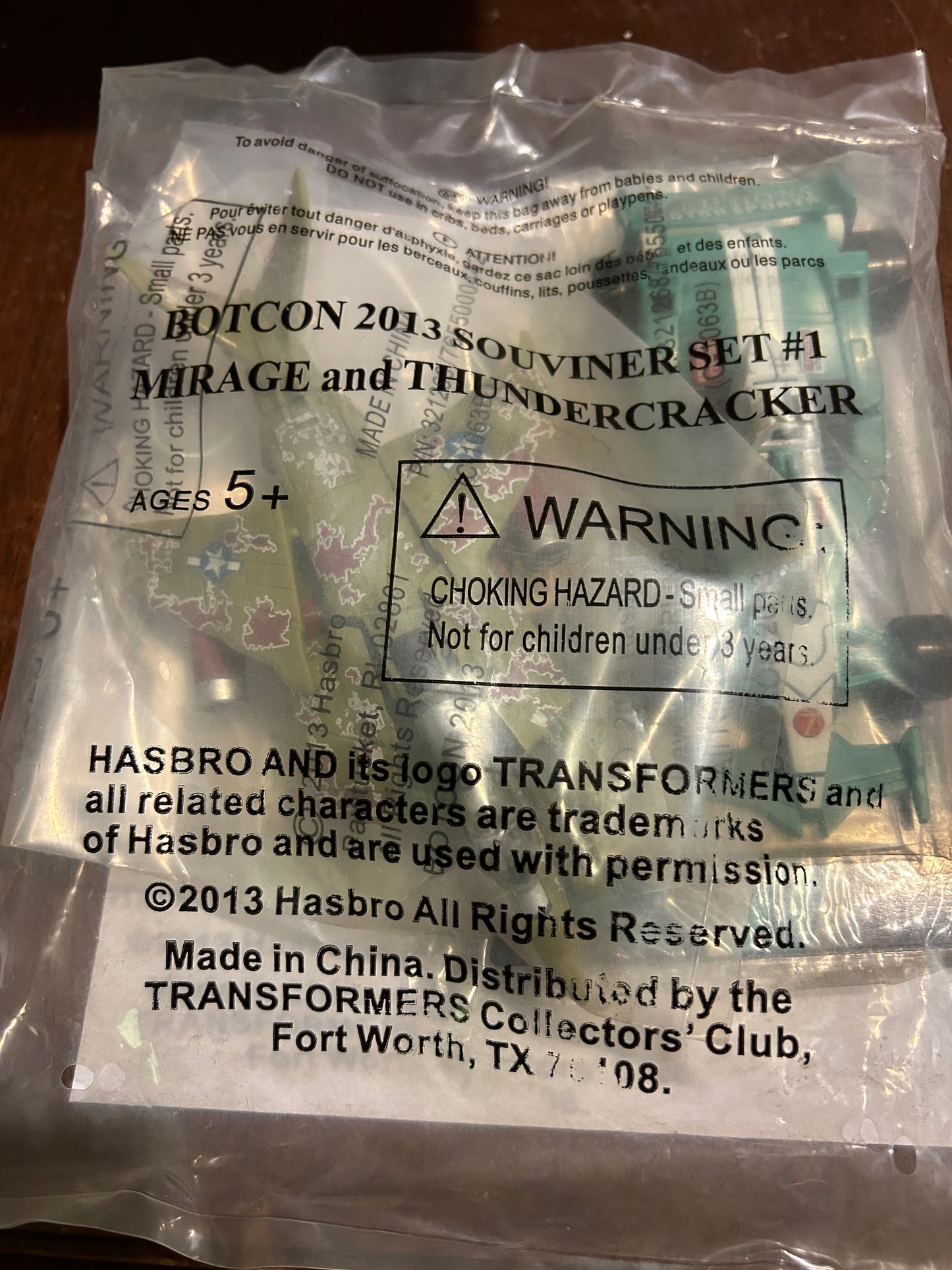 TF Botcon / TFCC 2013 exclusive Mirage & Thundercracker 2-pack SEALED