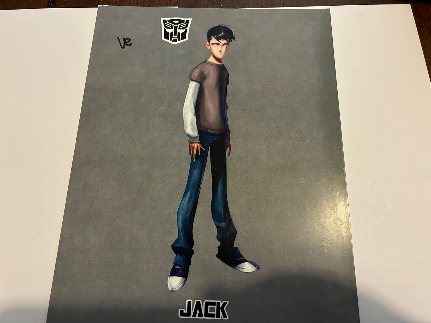 TF Botcon / TFCC 2013 exclusive artwork - TF Prime Jack Darby AUTOGRAPHED