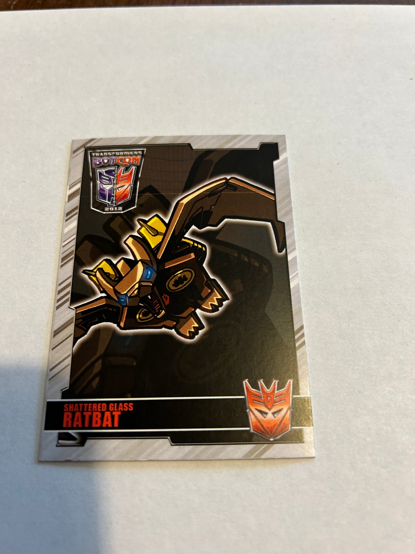 TF Botcon / TFCC 2012 Shattered Glass Ratbat card