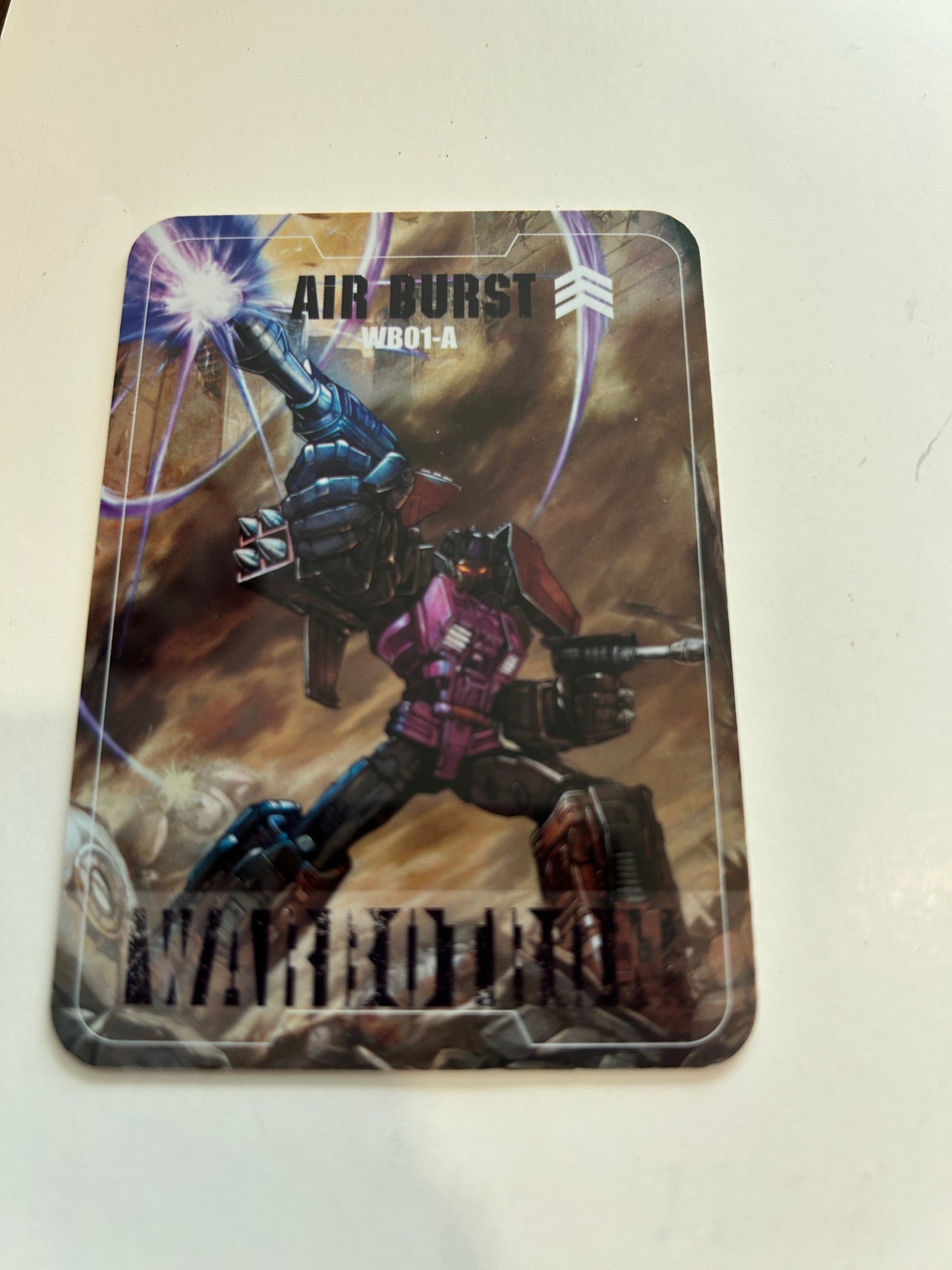 3rd party bio card / tech spec - Air Burst