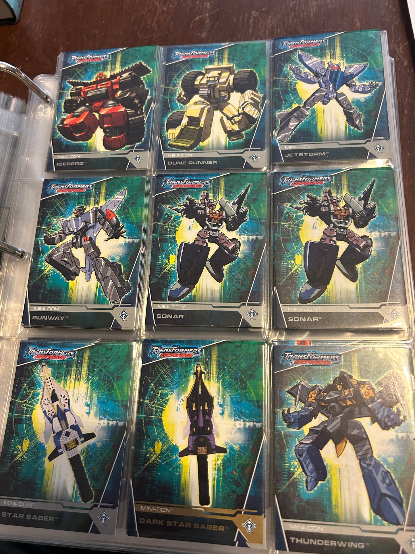 TF Armada card lot - silver trim incomplete