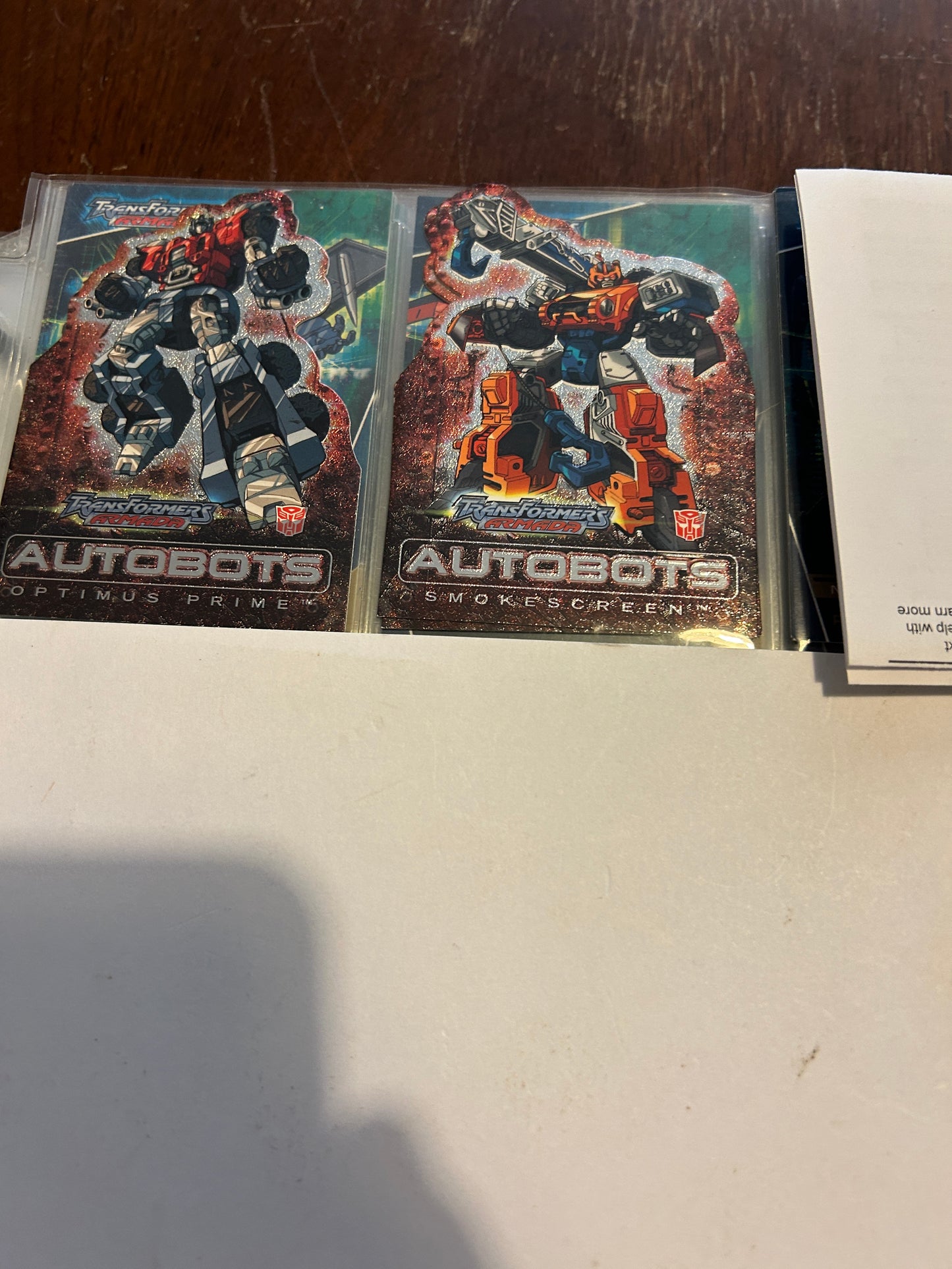 TF Armada card lot - silver trim incomplete