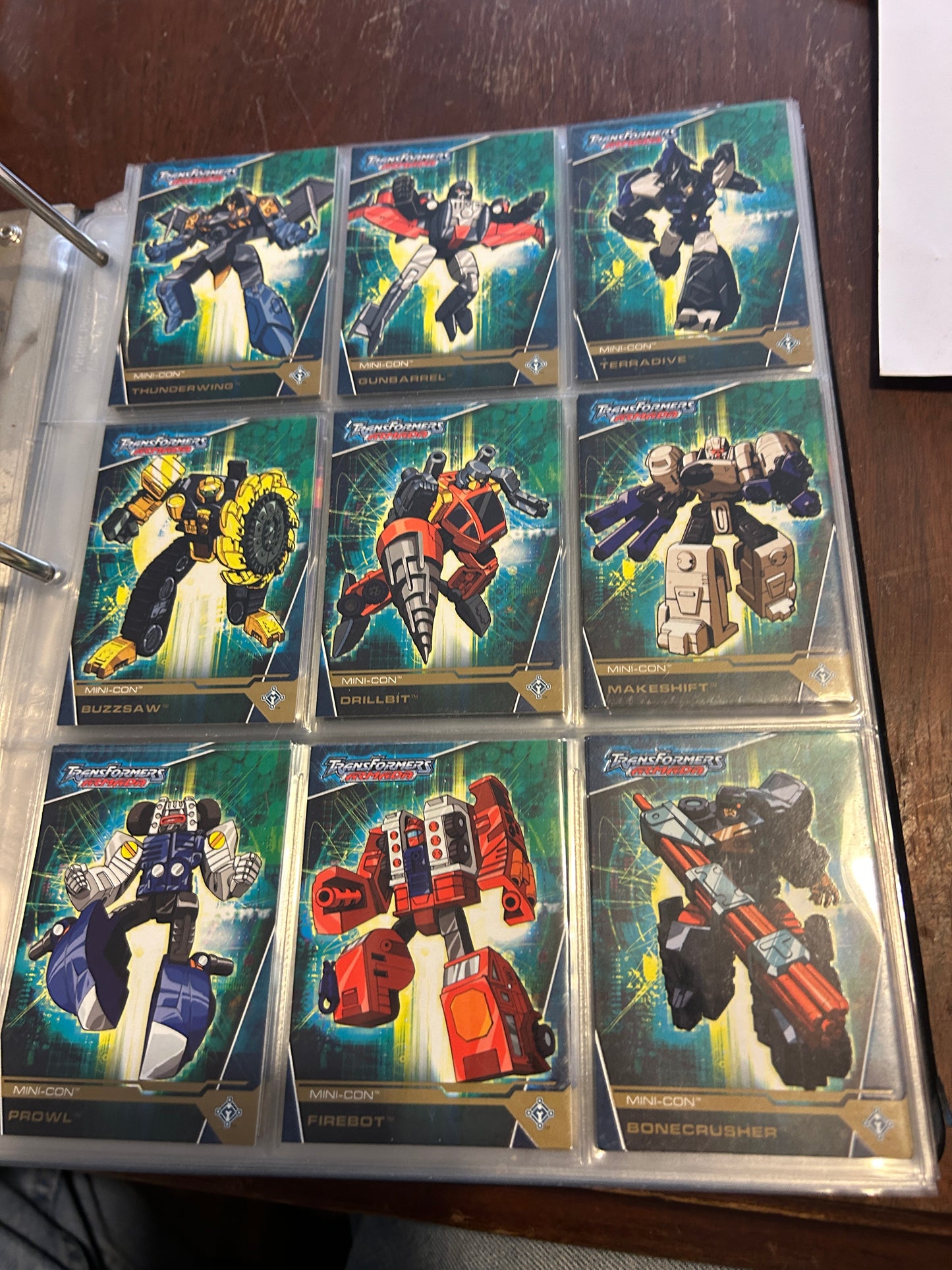 TF Armada card lot - gold trim incomplete