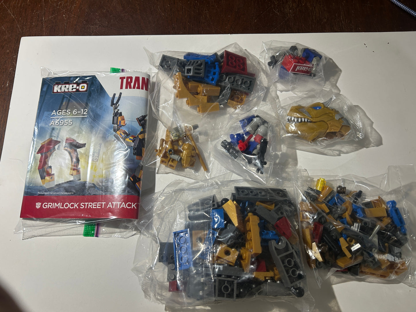 TF Kre-O Grimlock Street Attack set (Sealed parts)