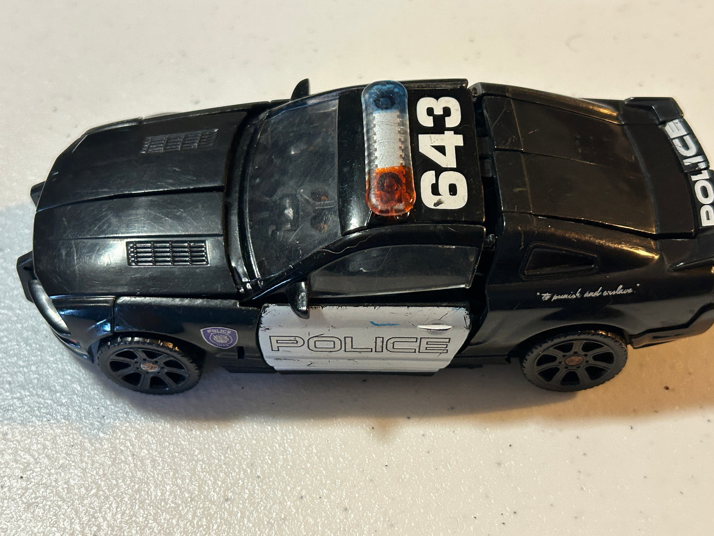 TF Movie 1 Barricade deluxe incomplete