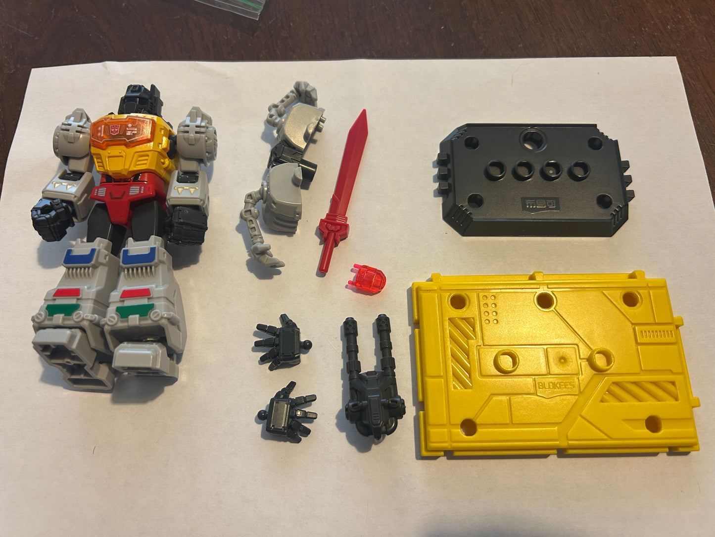 TF Blokees G1 Grimlock robot metallic