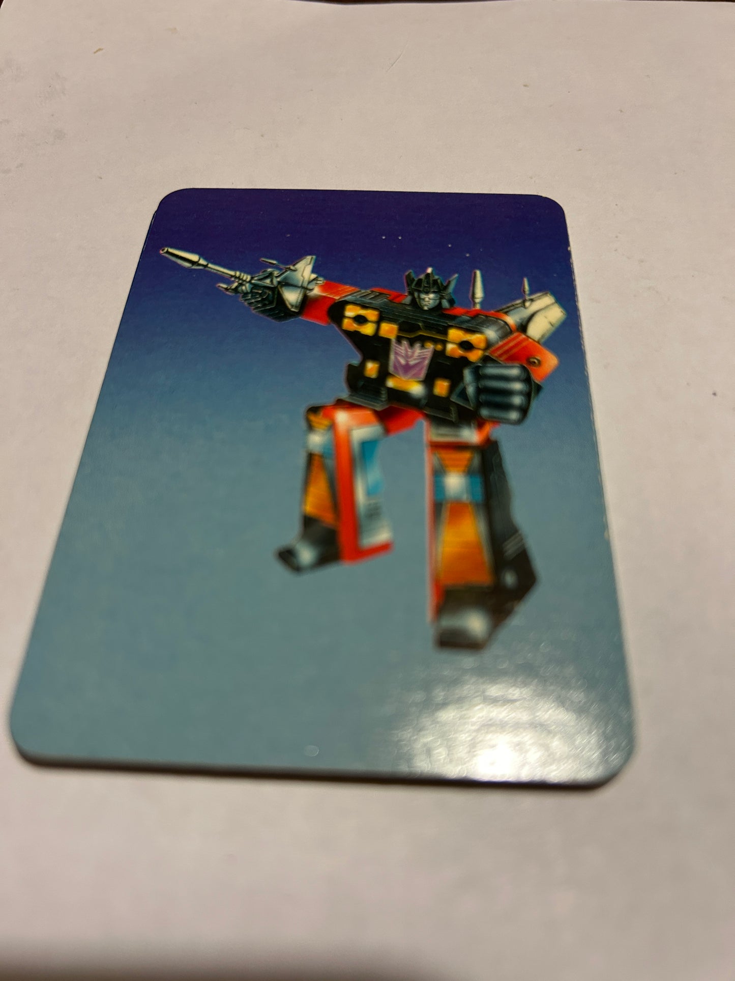 TF G1 Milton Bradley Action Card #106 Rumble