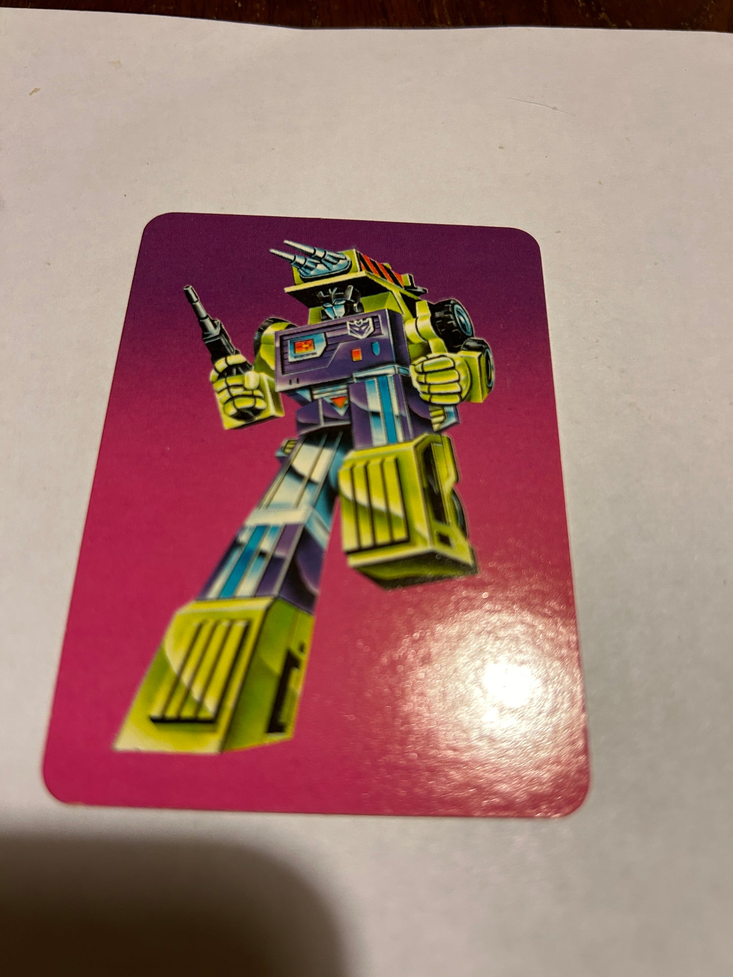 TF G1 Milton Bradley Action Card #116 Mixmaster