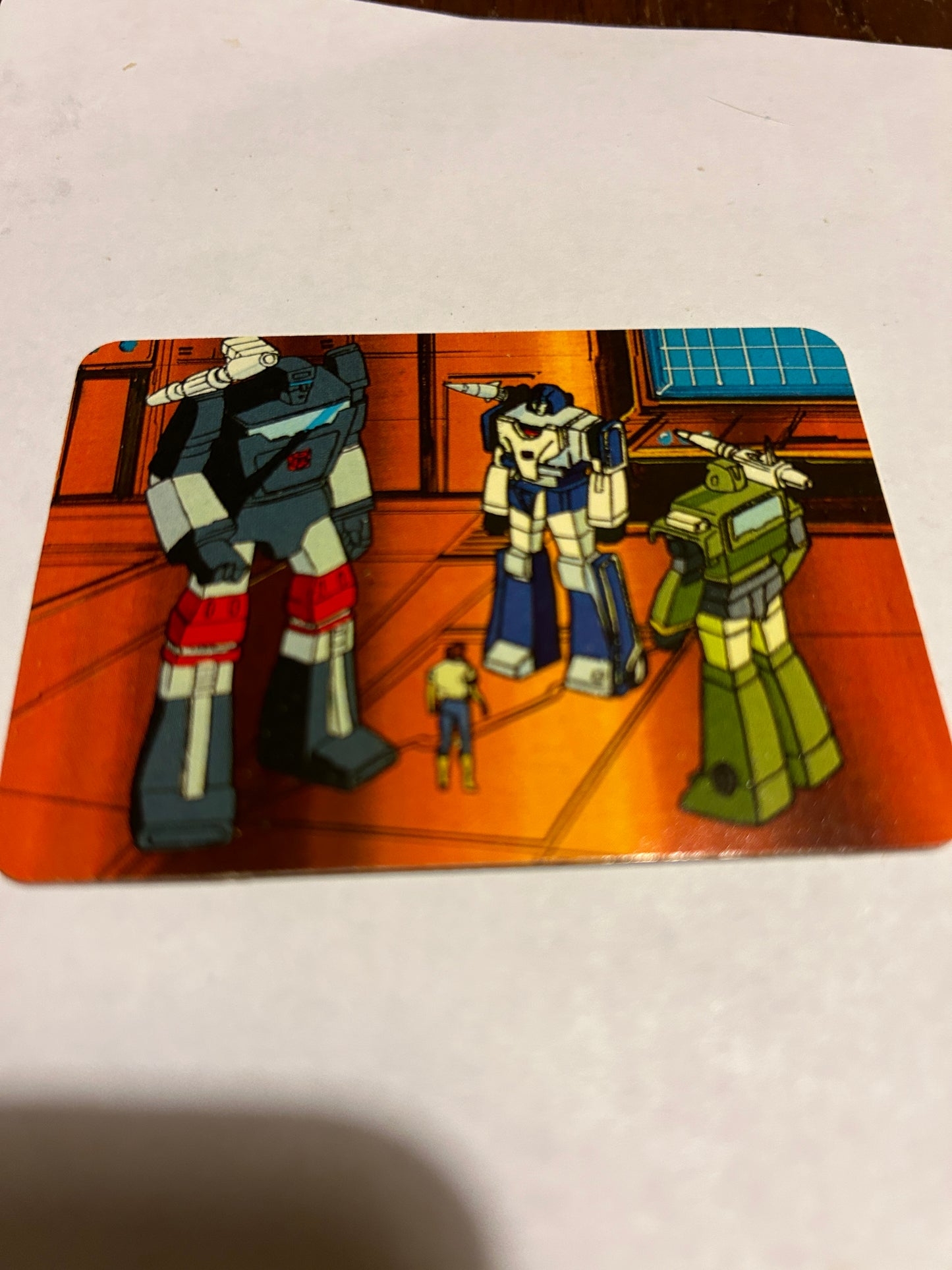 TF G1 Milton Bradley Action Card #123 An Autobot Lesson