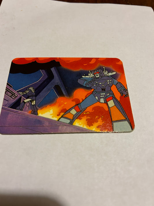 TF G1 Milton Bradley Action Card #134 A Decepticon Disaster