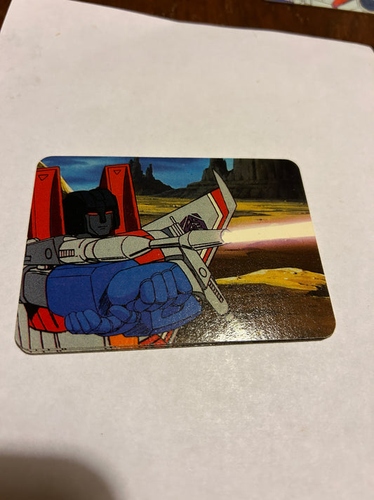 TF G1 Milton Bradley Action Card #145 Starscream Fails Again