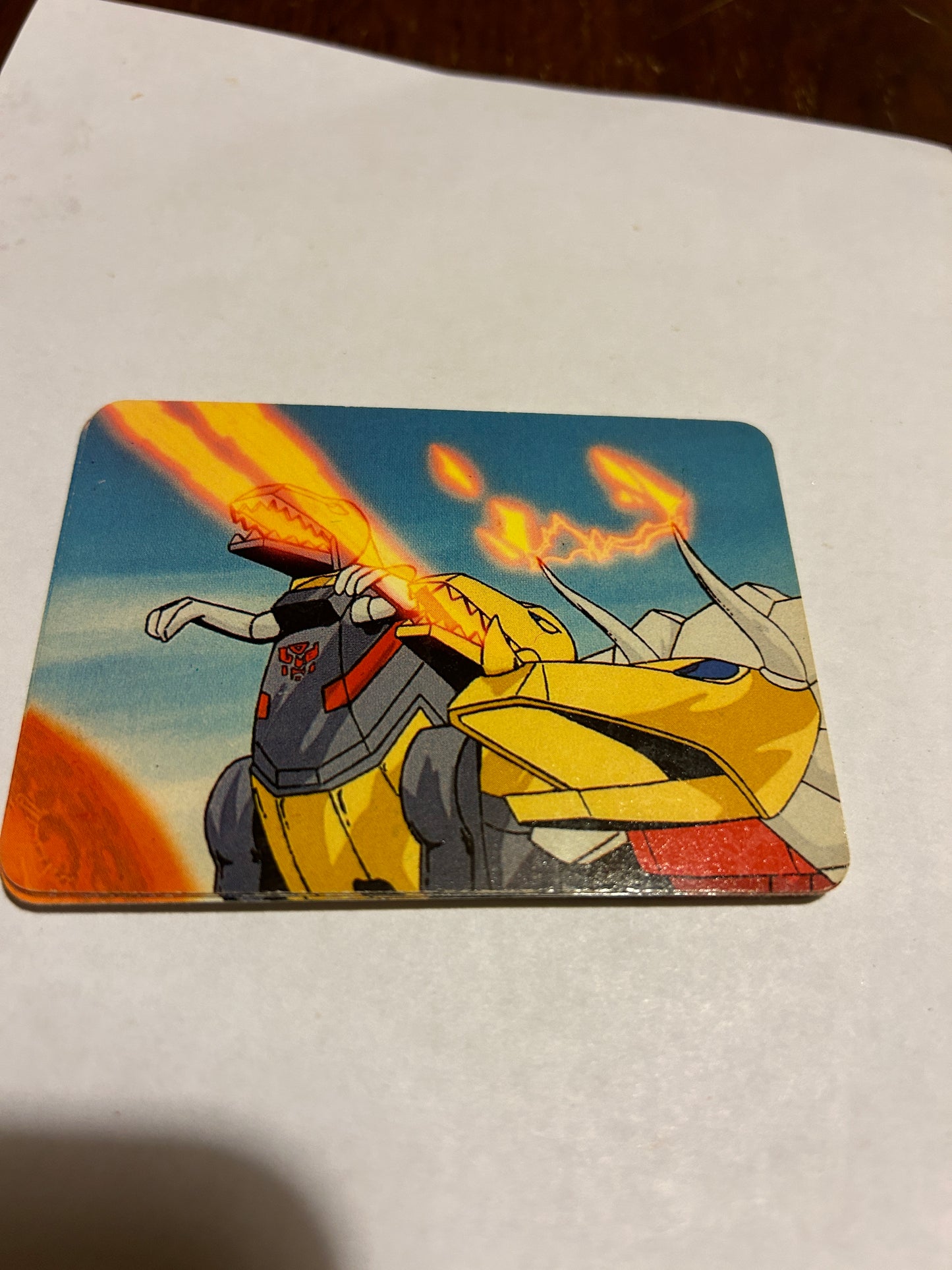 TF G1 Milton Bradley Action Card #153 Dinobots Aim To Impress