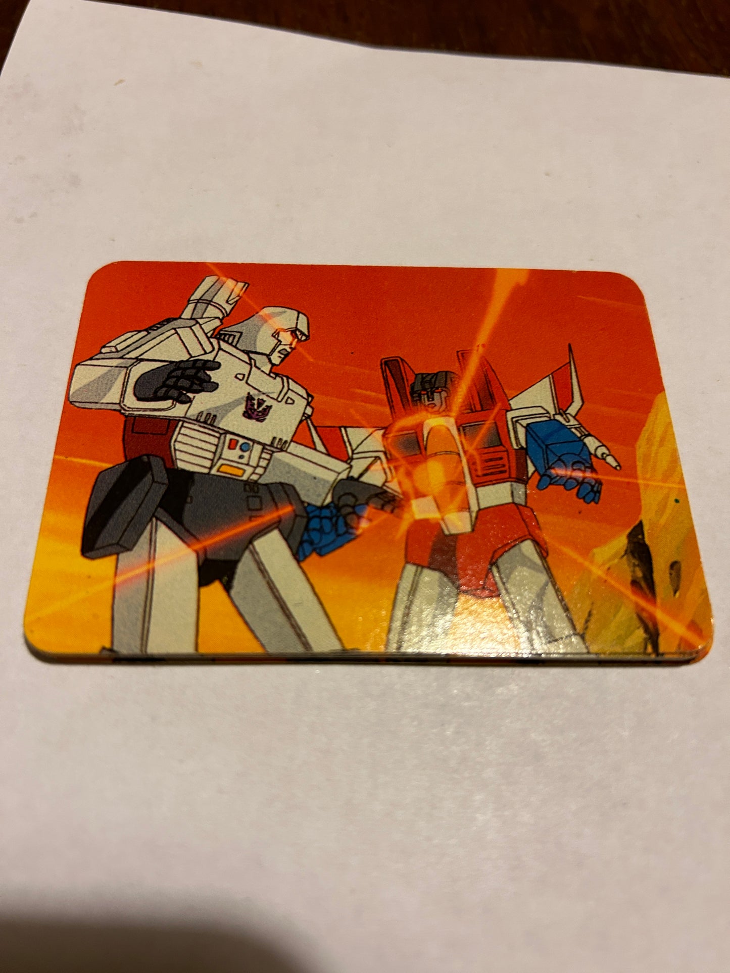 TF G1 Milton Bradley Action Card #158 The Contemptuous Starscream