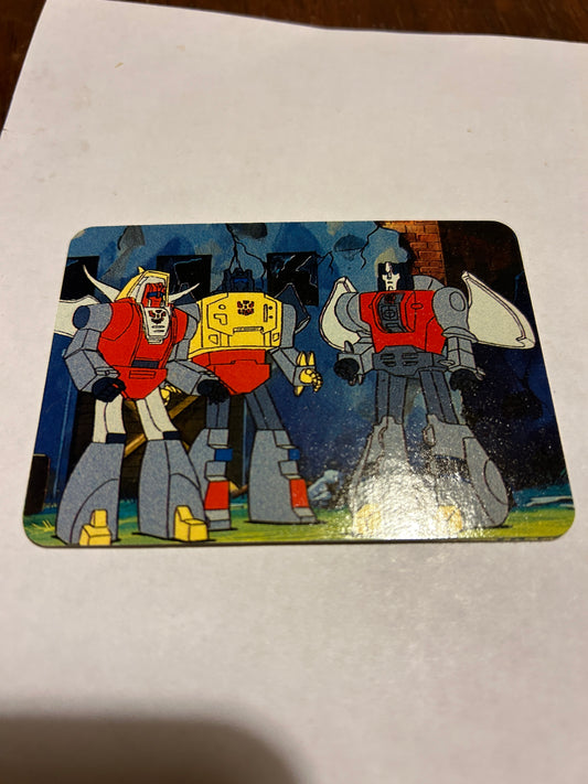 TF G1 Milton Bradley Action Card #159 Decepticon Destroyers