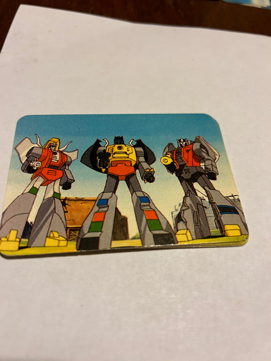 TF G1 Milton Bradley  Action Card #161 The Powerful Dinobots
