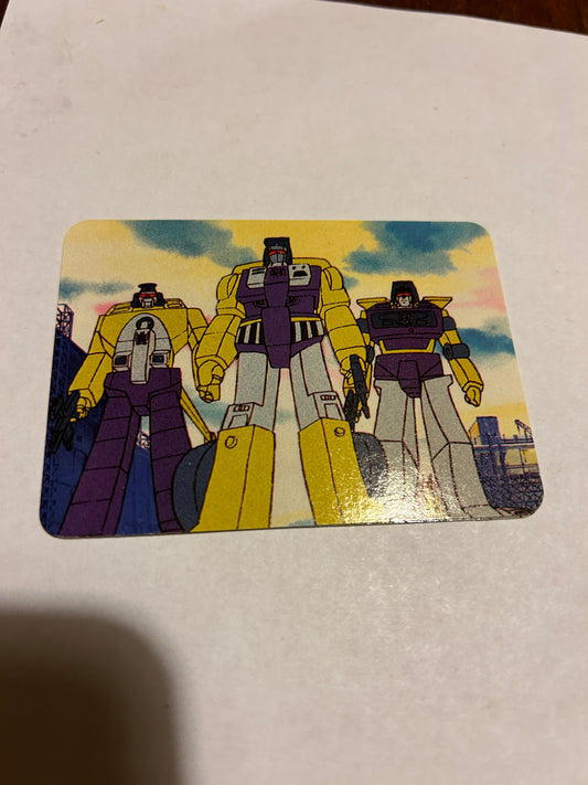 TF G1 Milton Bradley Action Card #171 Constructicon Trio