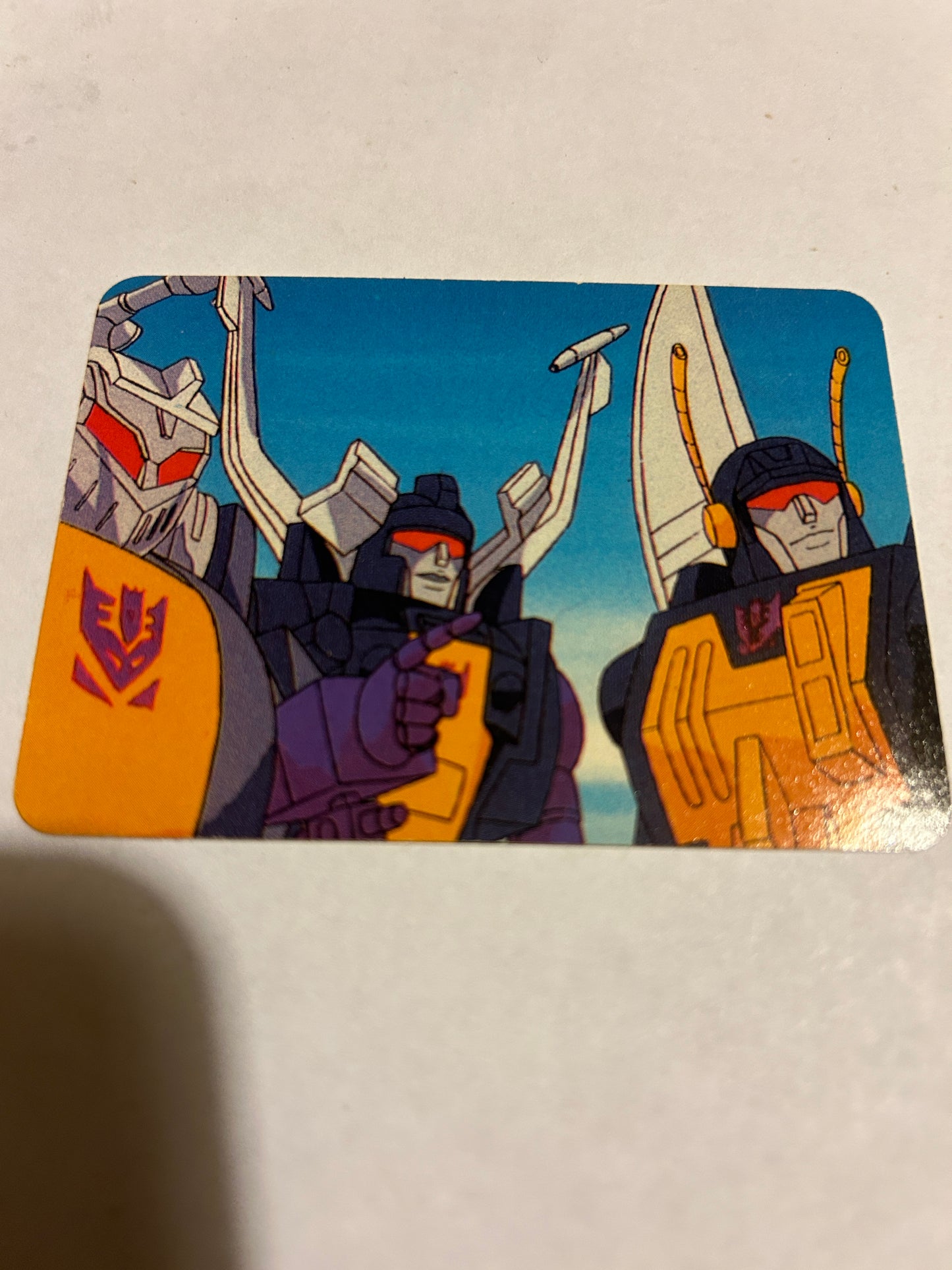 TF G1 Milton Bradley Action Card #182 Insecticon Braintrust