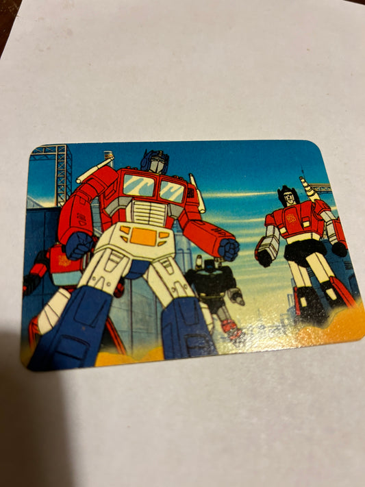 TF G1 Milton Bradley Action Card #186 Autobots To The Rescue