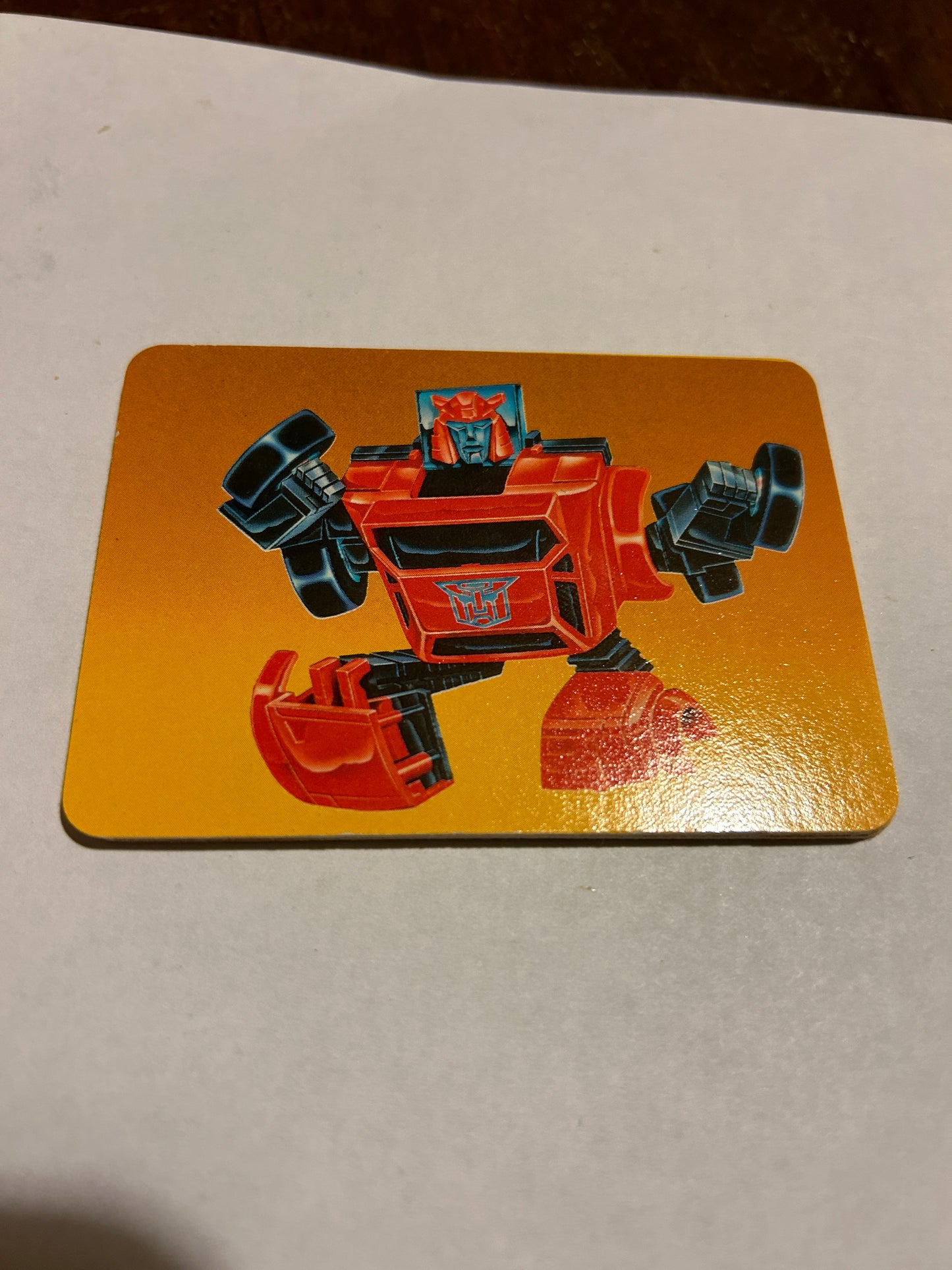 TF G1 Milton Bradley Action Card #24 Cliffjumper