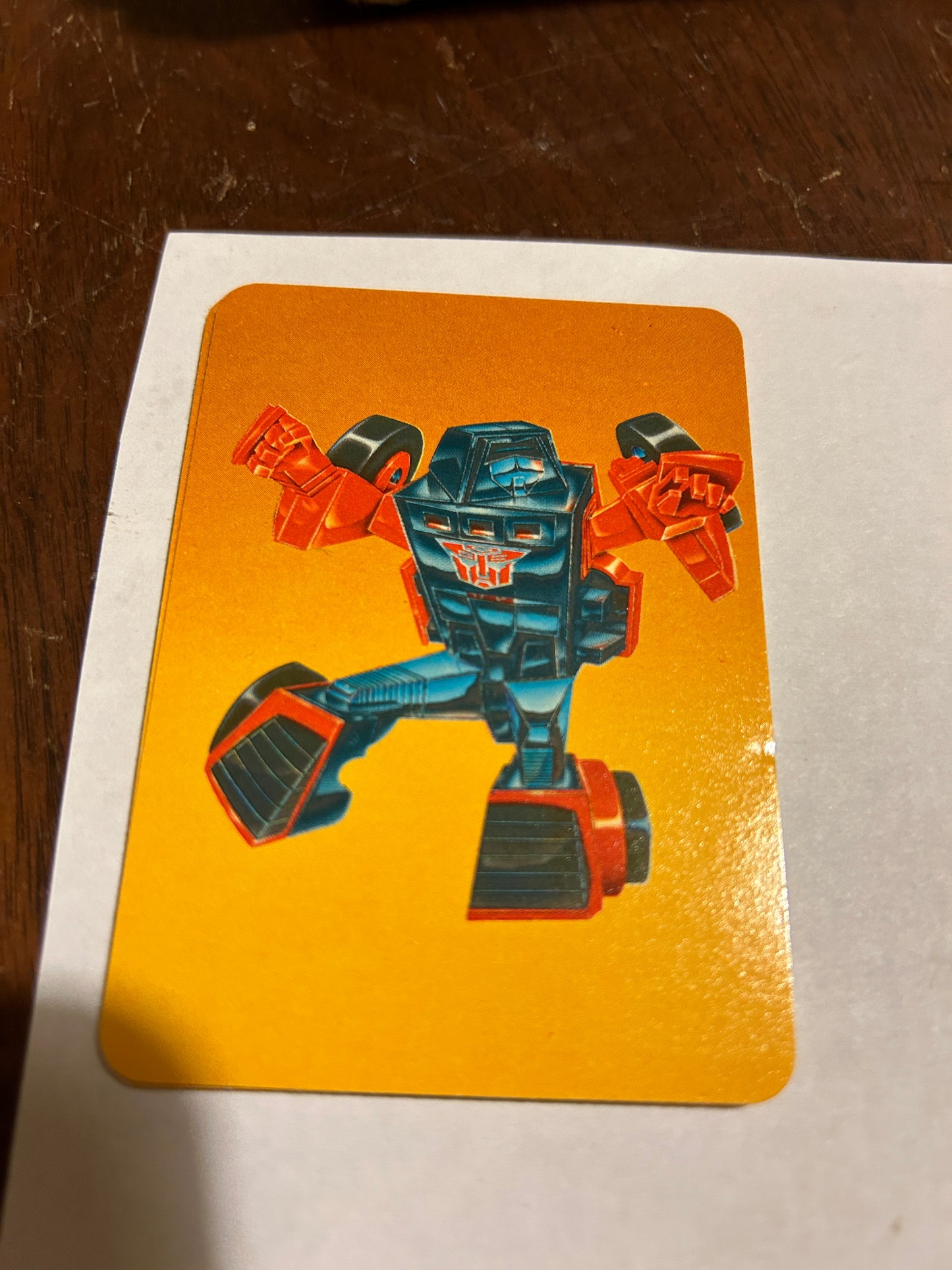 TF G1 Milton Bradley Action Card #27 Windcharger