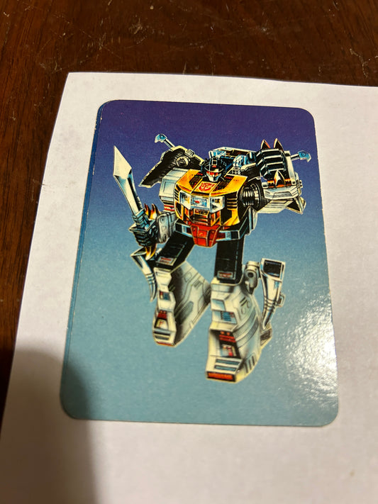 TF G1 Milton Bradley Action Card #34 Grimlock