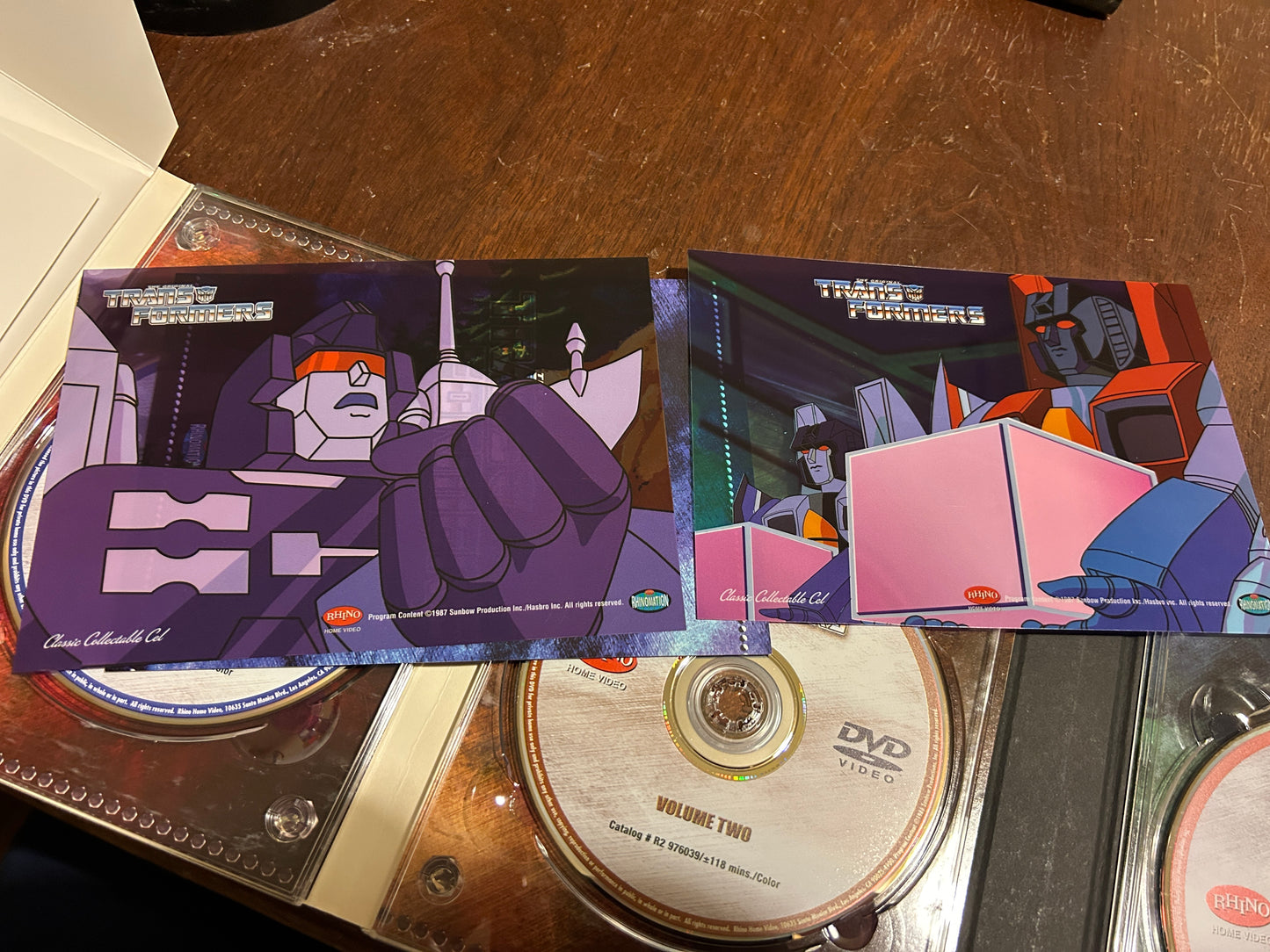 TF G1 Rhino Collection DVD set