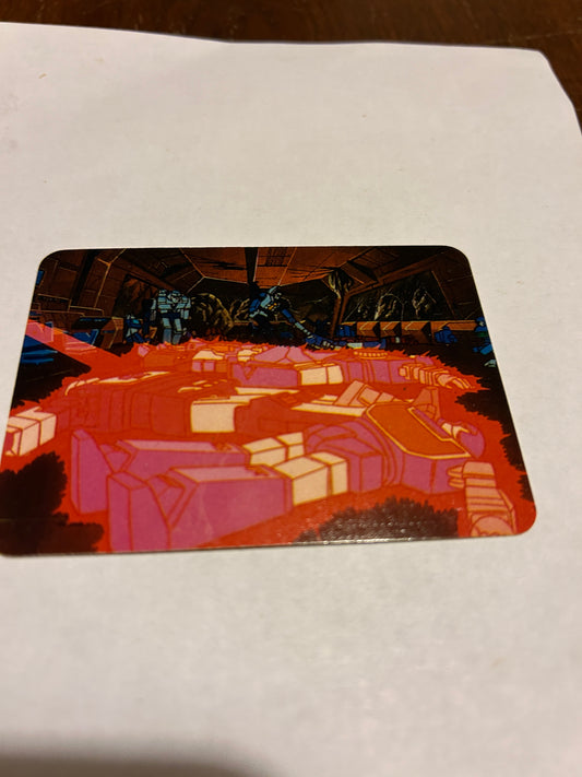 TF G1 Milton Bradley Action Card #61 Decepticons Are Energized