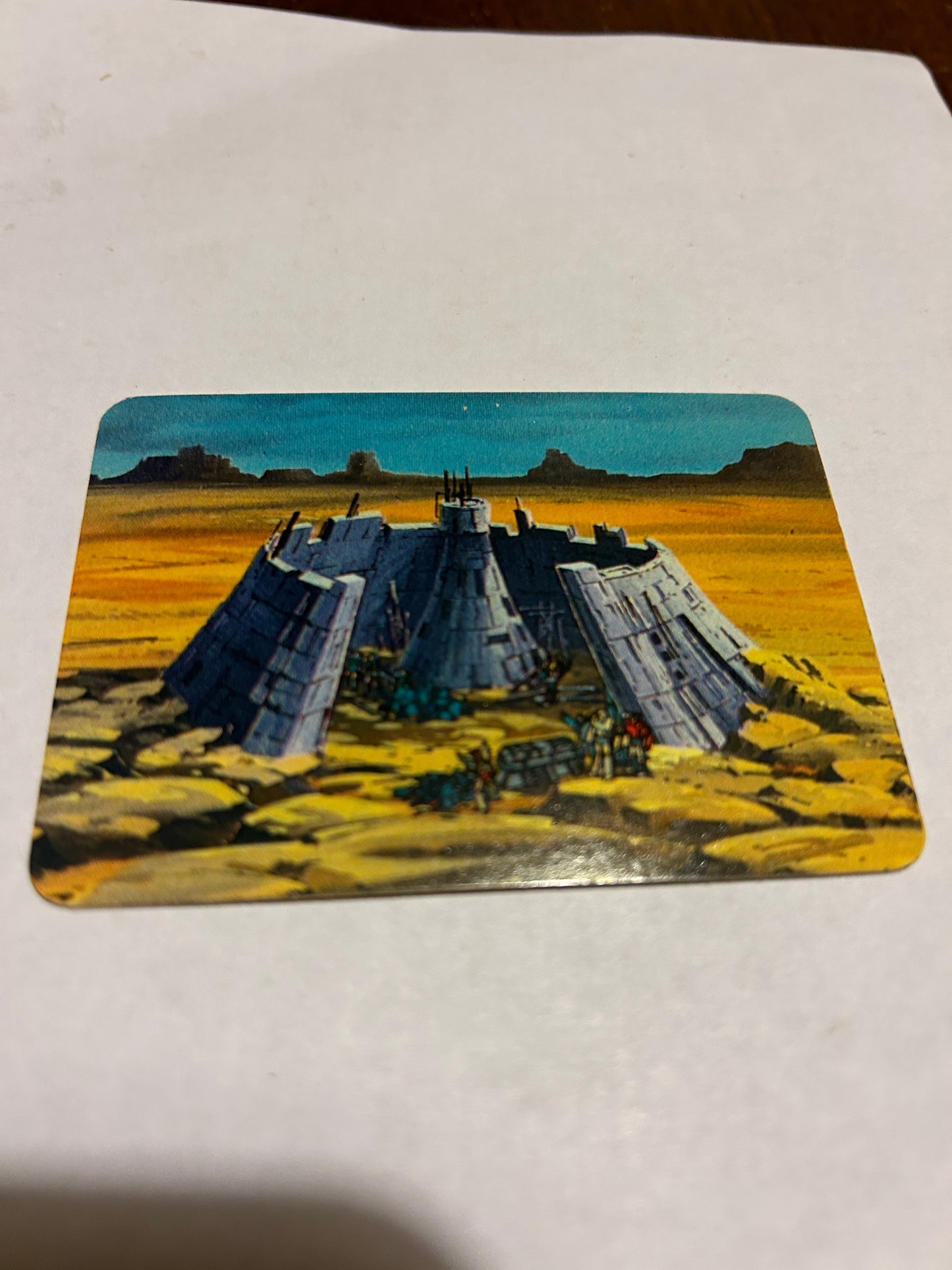 TF G1 Milton Bradley Action Card #66 Decepticon Hideout