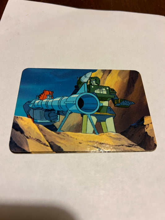 TF G1 Milton Bradley Action Card #67 Megatron In The Viewfinder