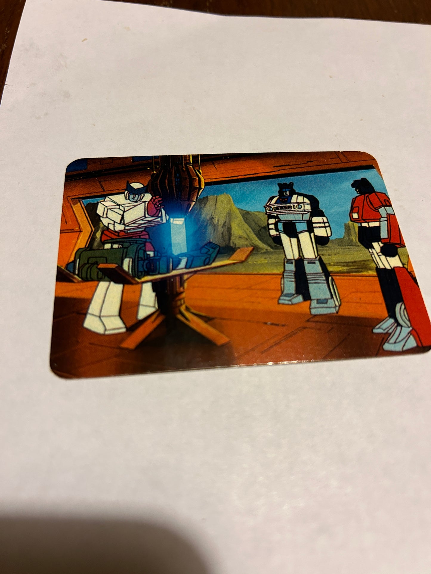 TF G1 Milton Bradley Action Card #71 An Autobot Operation