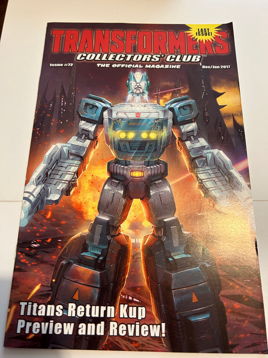 Botcon / TFCC membership mailer #72 FINAL ISSUE