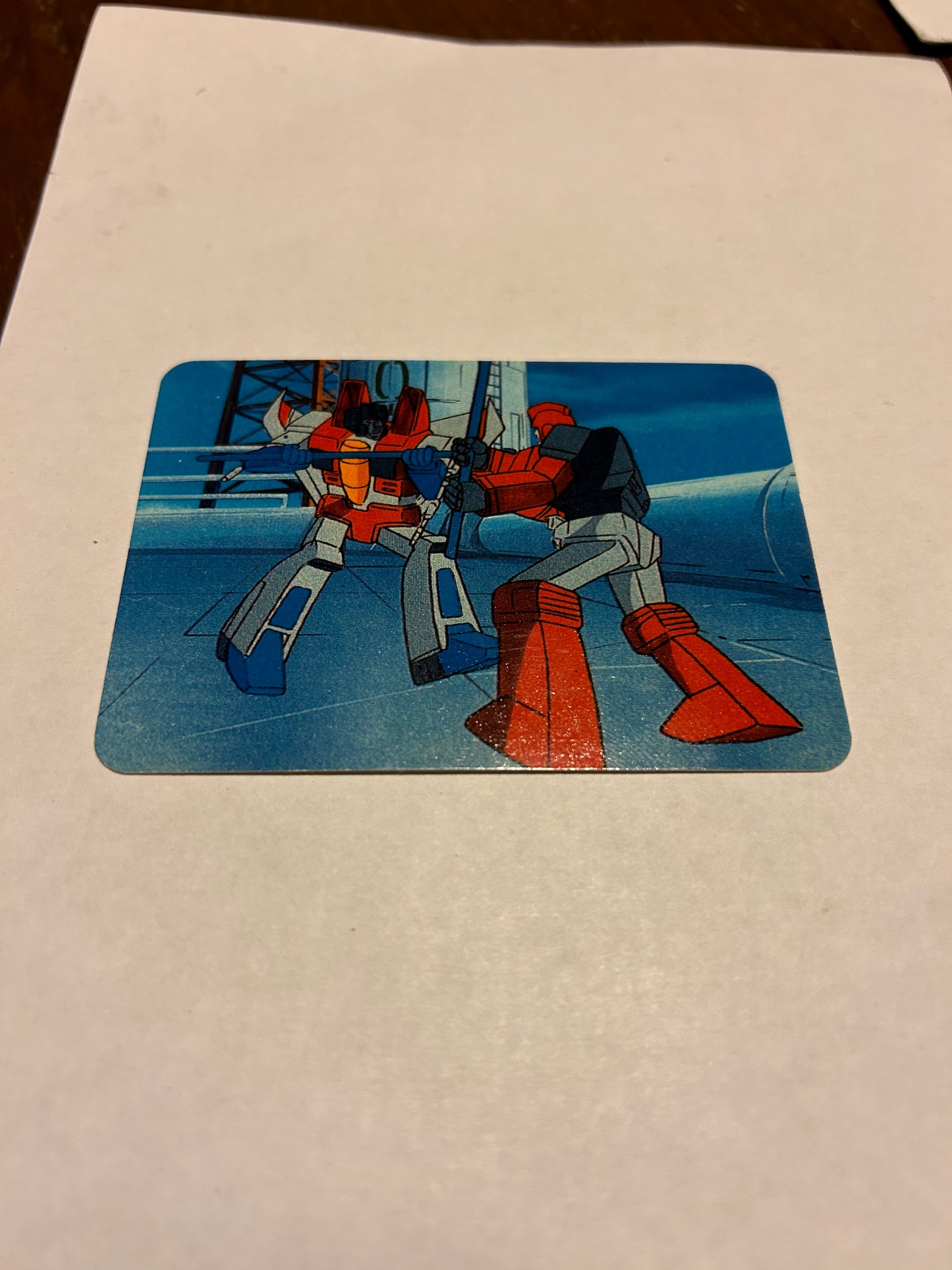 TF G1 Milton Bradley Action Card #78 Starscream In Jeopardy