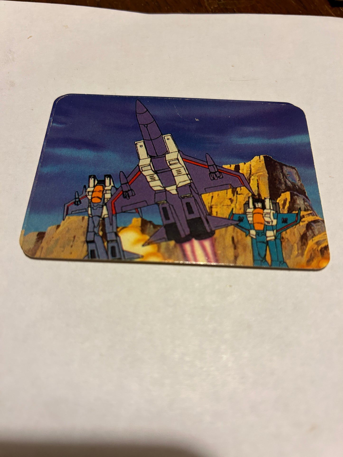 TF G1 Milton Bradley Action Card #87 Decepticon Strike Force