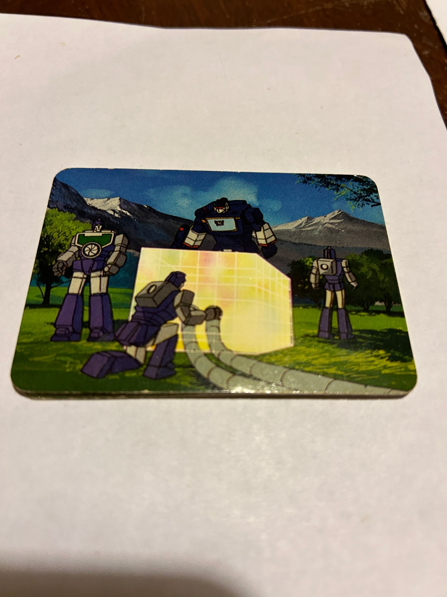 TF G1 Milton Bradley Action Card #92 Storing Energon Cubes