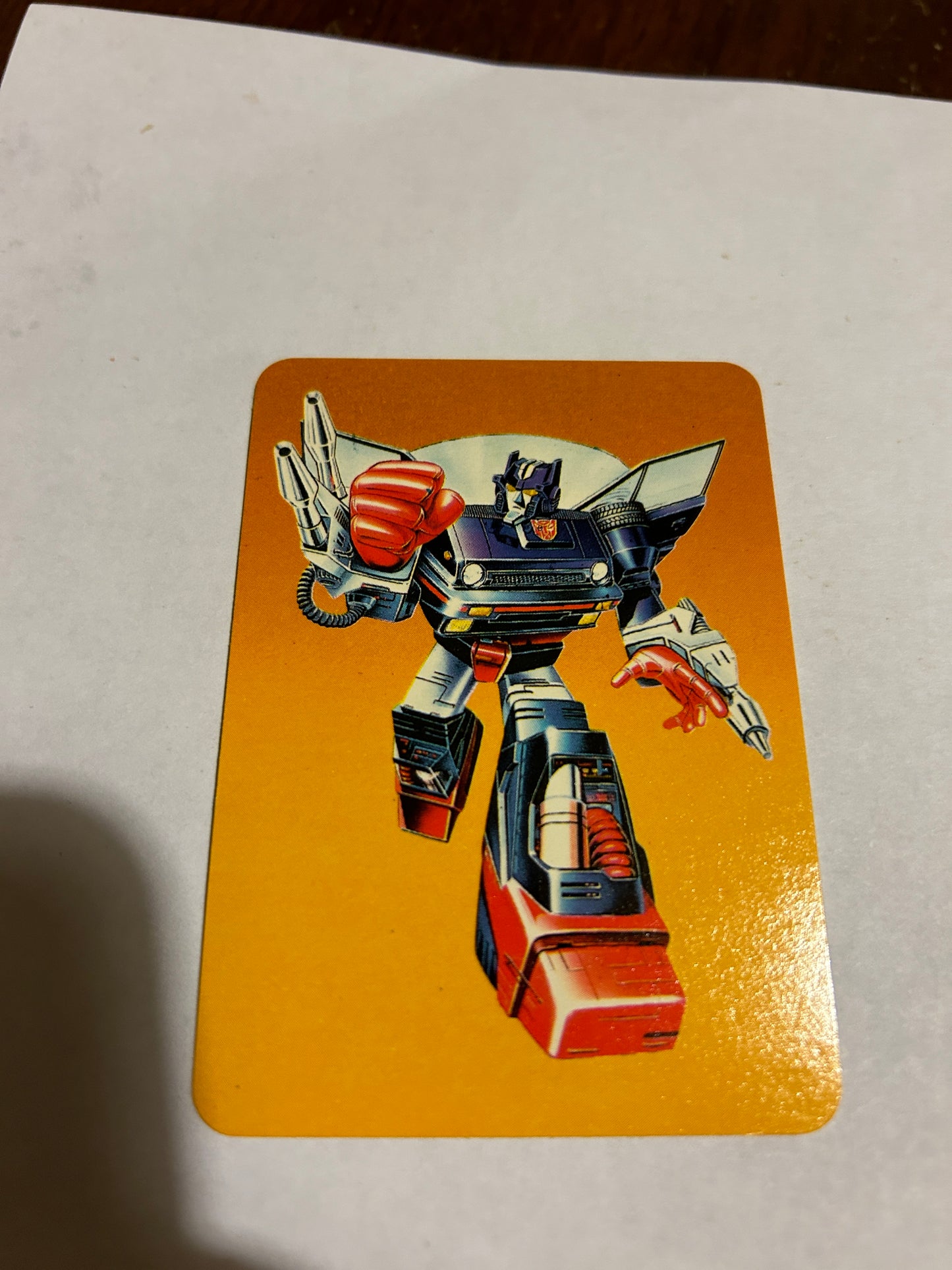 TF G1 Milton Bradley Action Card #9 Skids