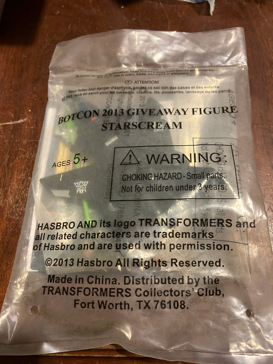 Botcon 2013 exclusive Starscream SEALED