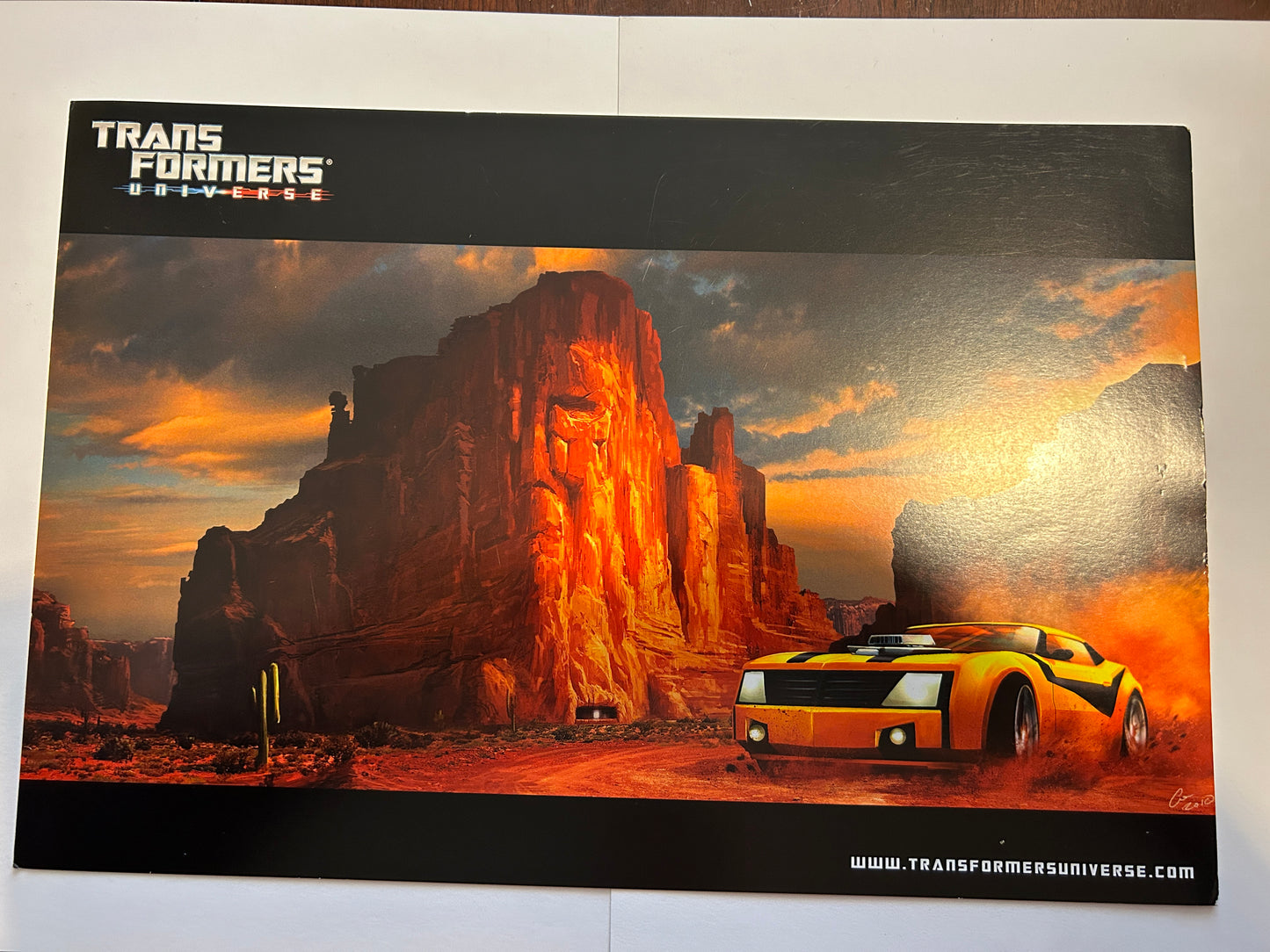 Botcon exclusive artwork - TF Prime Bumblebee in the desert