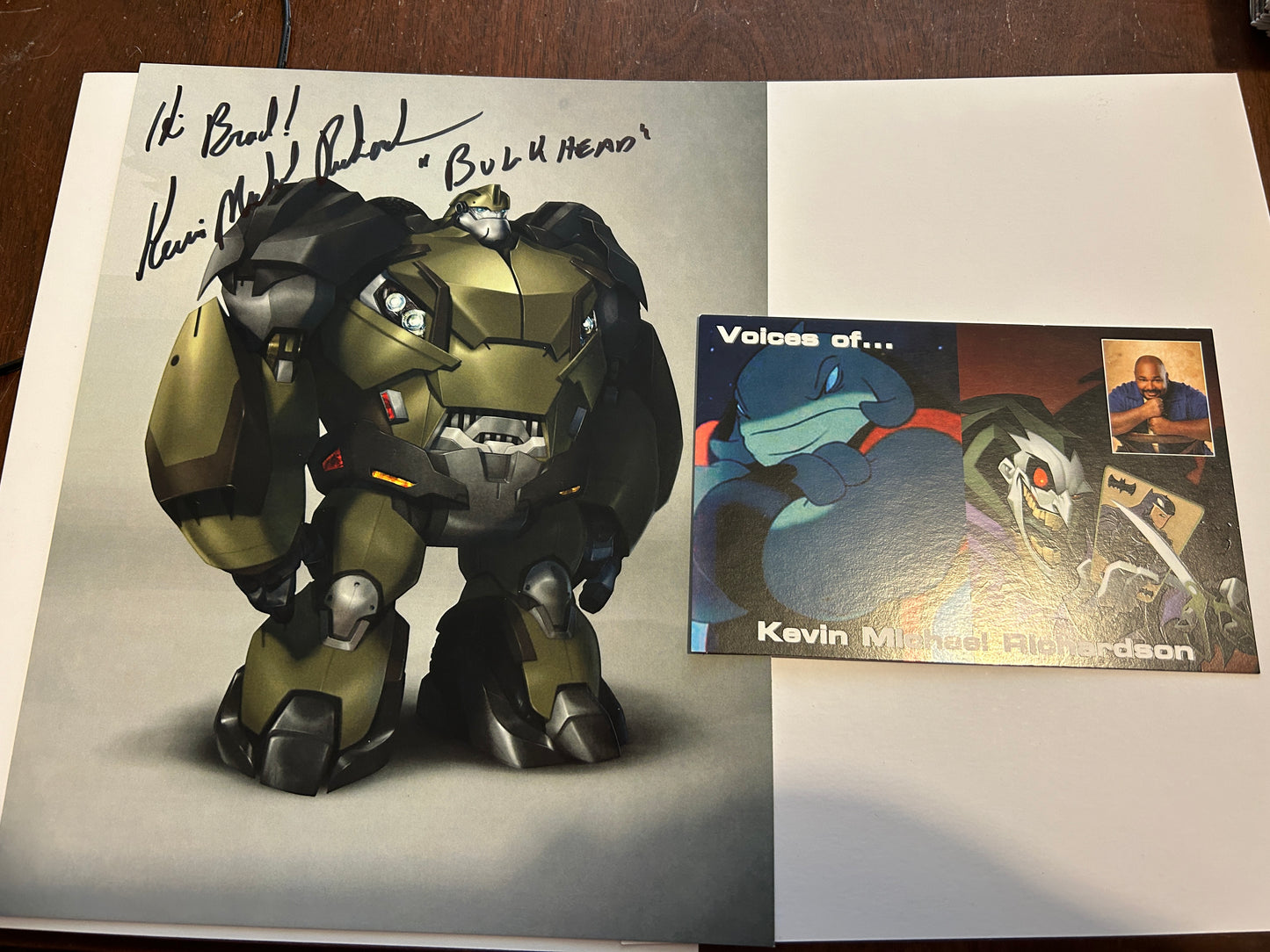 Botcon exclusive artwork - TF Prime Bulkhead AUTOGRAPHED