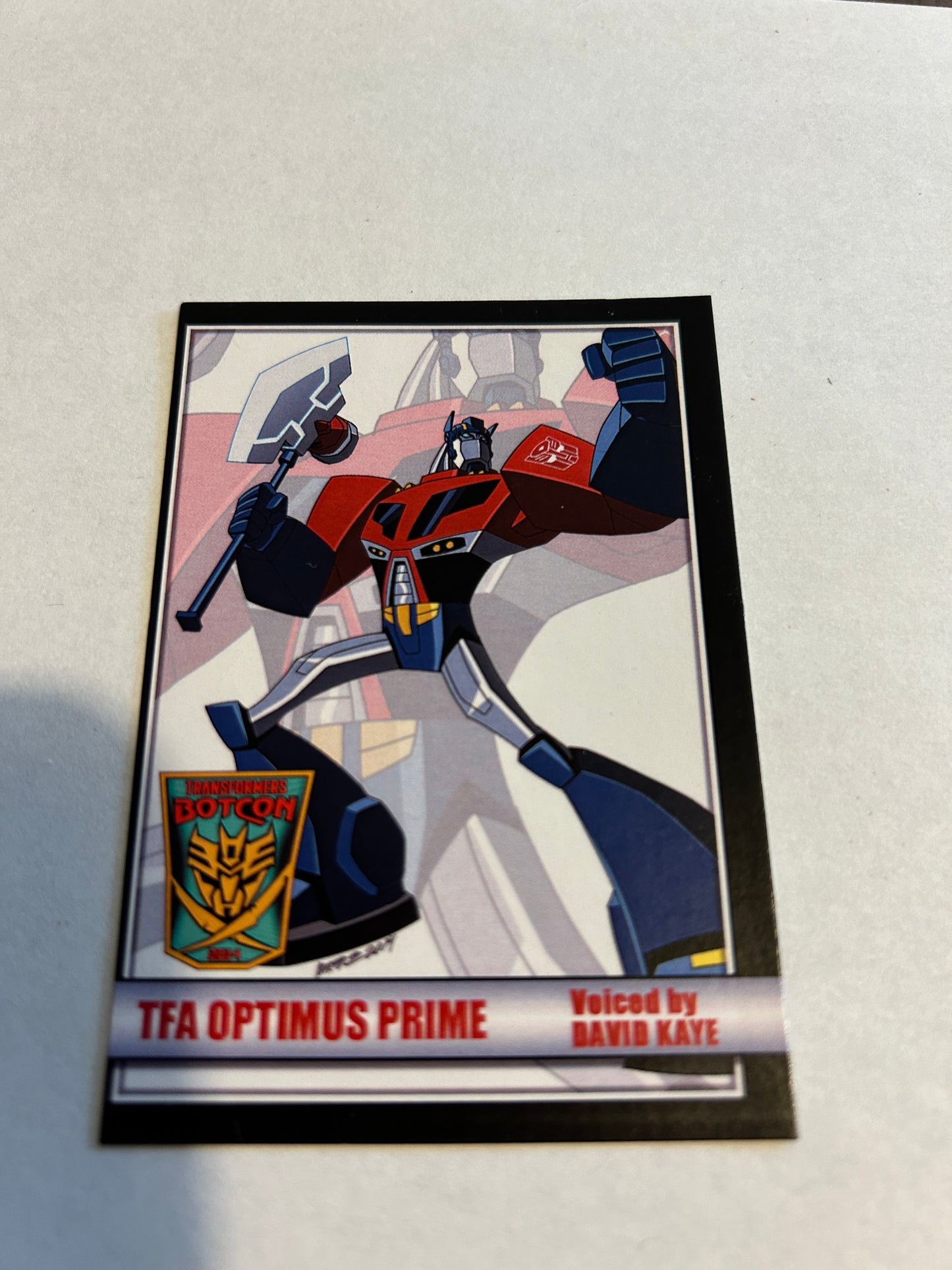 Botcon  / TFCC 2014 Animated Optimus Prime card