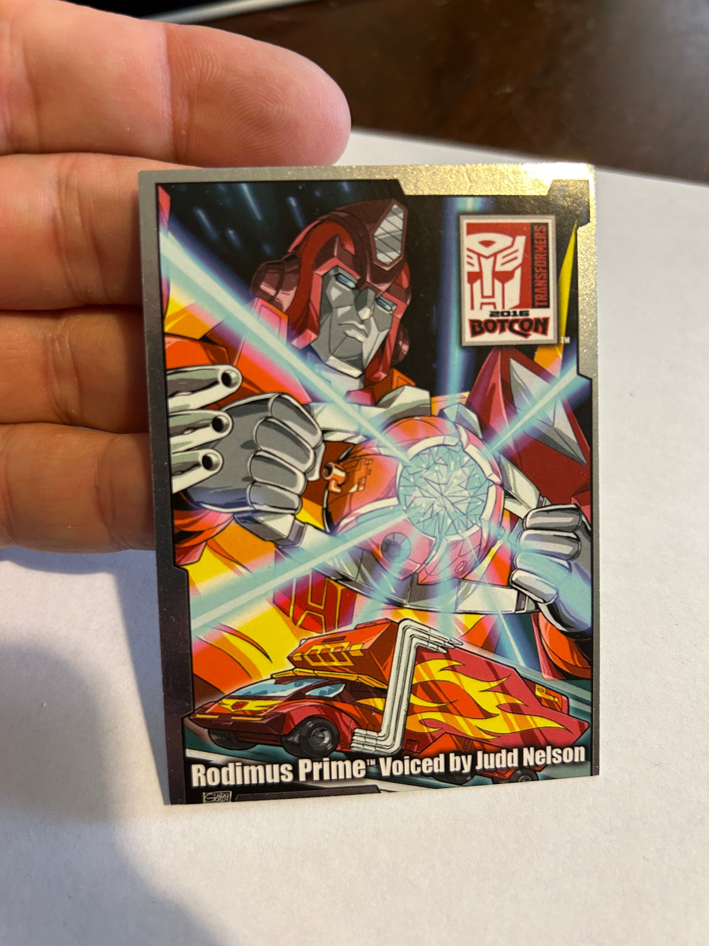 Botcon  / TFCC 2016 Rodimus Prime / Judd Nelson card