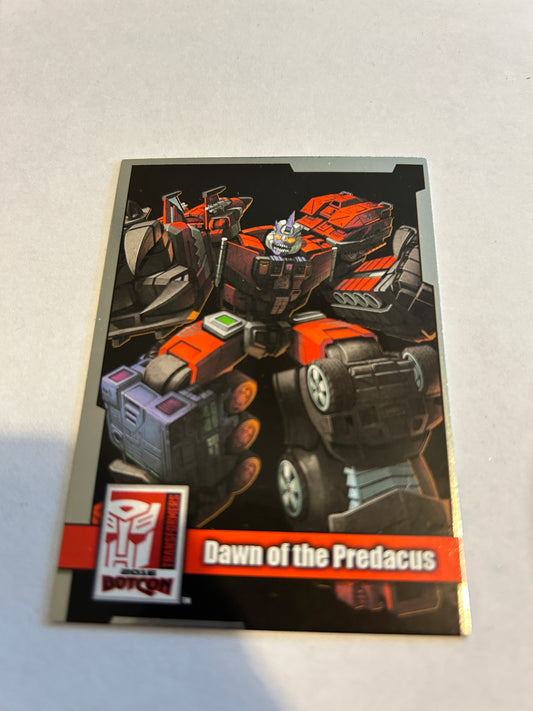 Botcon 2016 Dawn of the Predacus card