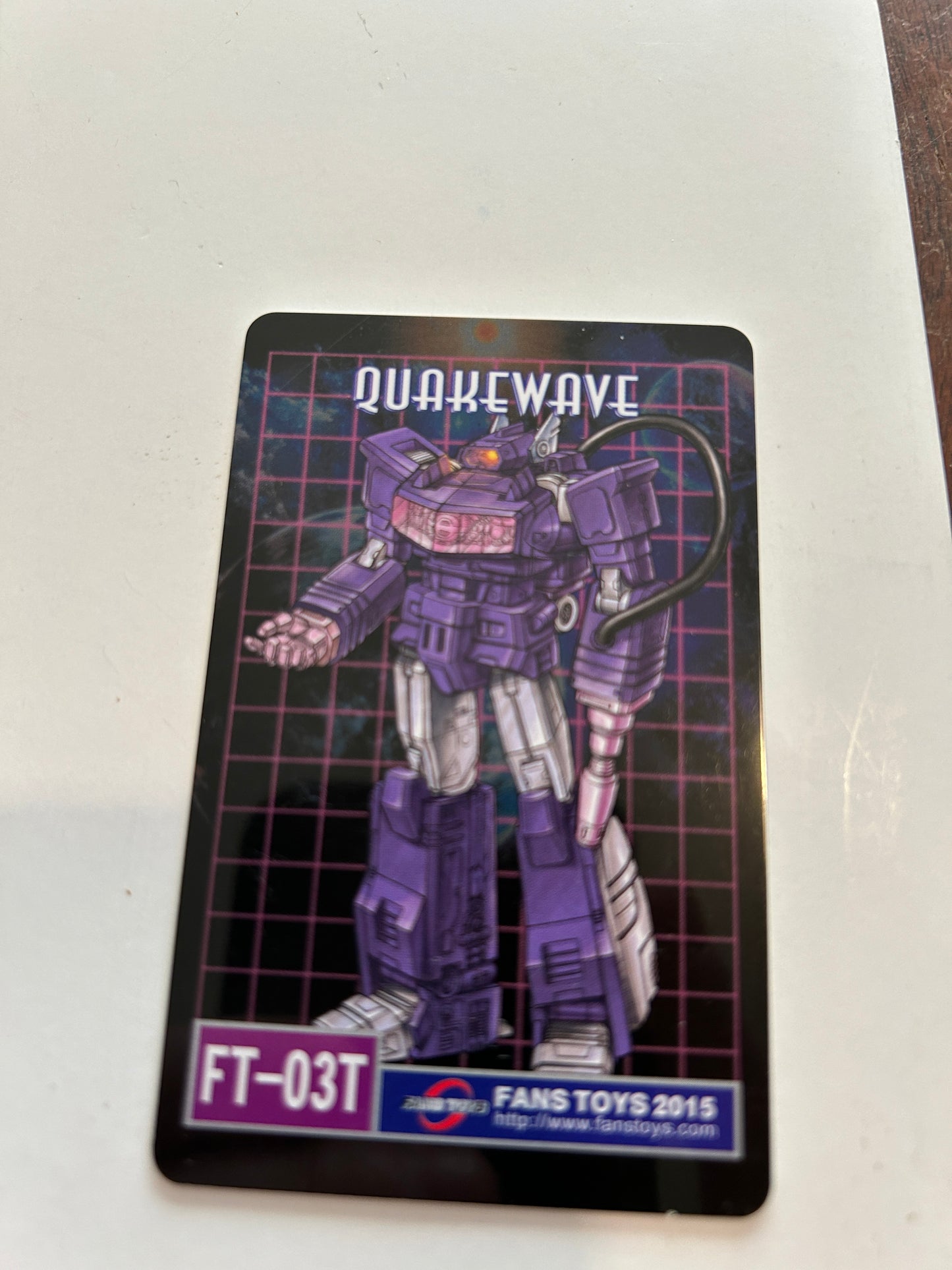 3rd party bio card / tech spec - Quakewave